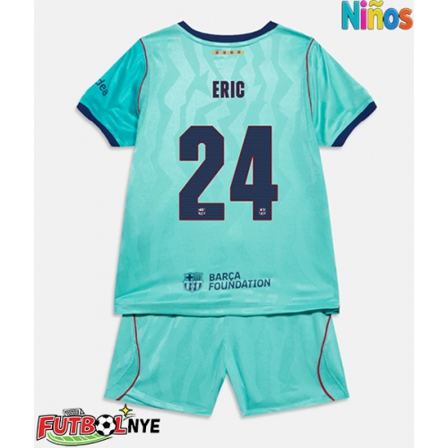 Camiseta Barcelona Eric Garcia #24 Tercera Equipación para niños 2026-27 manga corta (+ pantalones cortos)
